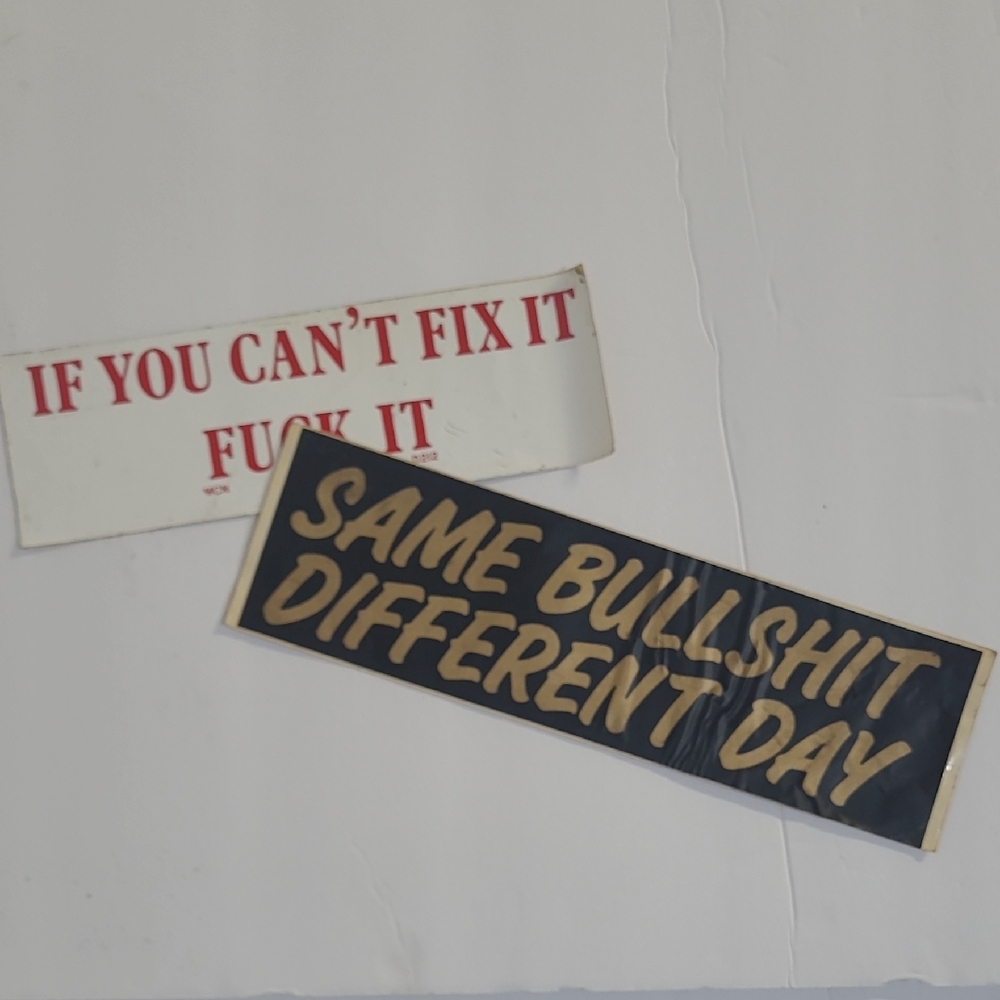 Vintage 80's Bumper Stickers